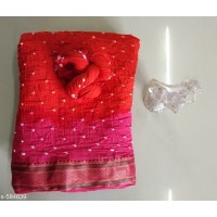 Lootkabazaar Charvi Alluring Cotton Bandhani Printed Sarees (LCACBPS009)